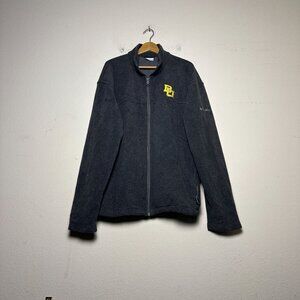 Baylor University Columbia Zip Sweater Men XXL Bear College Gorp Texas Green